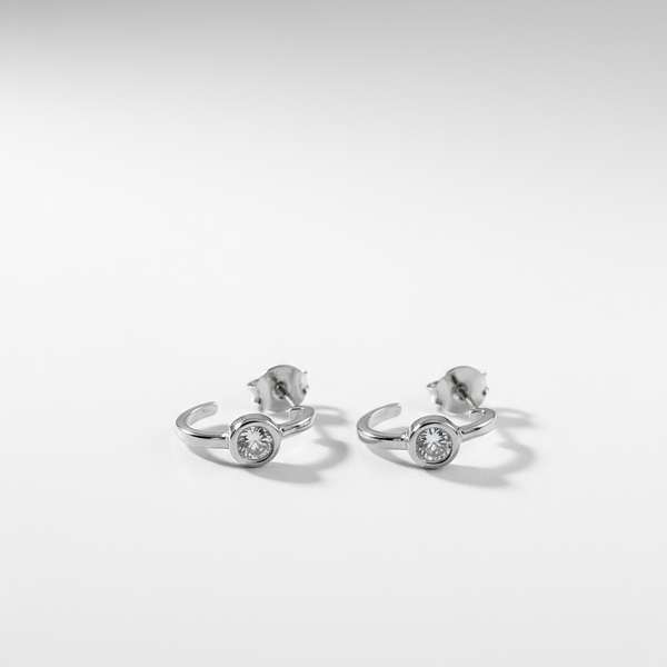 Pendientes Uno • Bañados en rodio